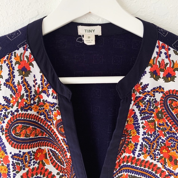 Anthropologie Tiny Persian Pear Paisley Top S - Picture 4 of 7